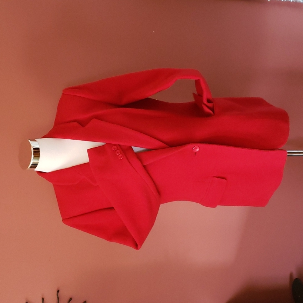 Charter Club Red Blazer, Size 10. - Picture 2 of 6